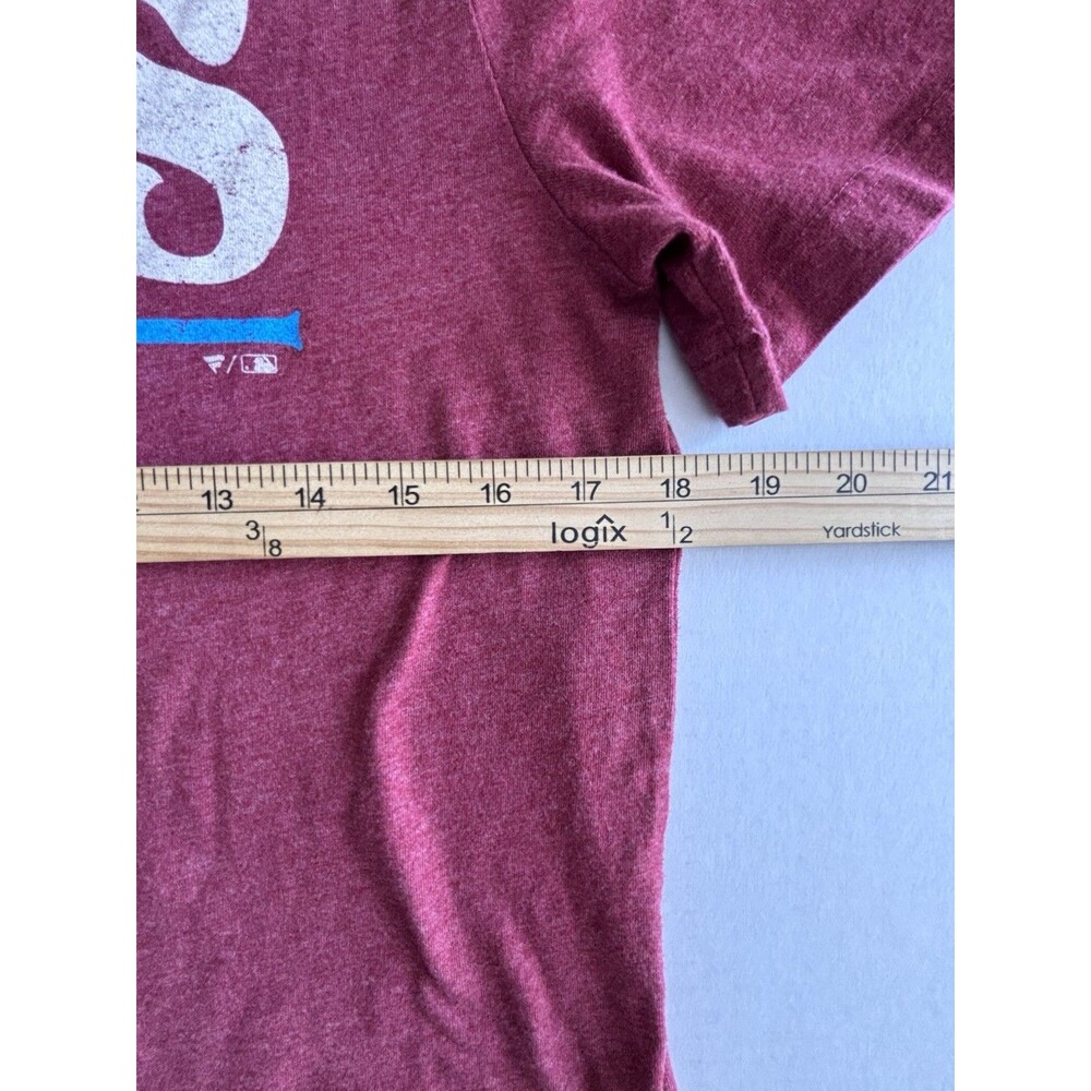 Mens Philadelphia Phillies T Shirt M Burgundy Fanatics Fightin Phils MLB - Picture 5 of 11
